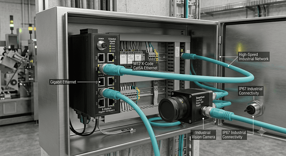 Placeholder image for industrial Ethernet cable assemblies -- Profinet and EtherCAT high-flex configurations