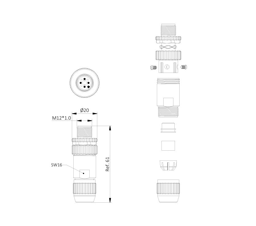 M12 A-Code Sensor/Actuator Cable Series | Molded Lines & Field Wireable Connectors