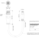 M12 X-Code Gigabit Ethernet Cable & Connectivity Series | 10Gbps Machine Vision Network