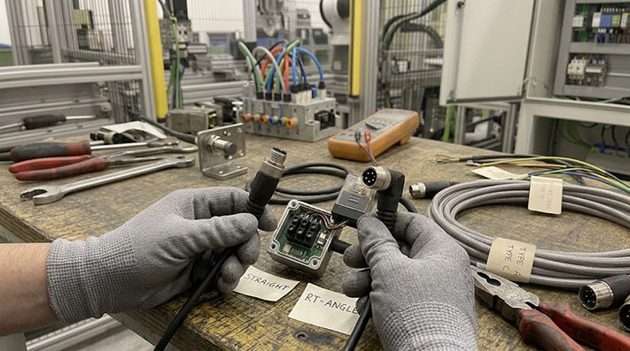 M12 A-Code Sensor Cable: Straight vs Right-Angle — Choosing the Correct Bend